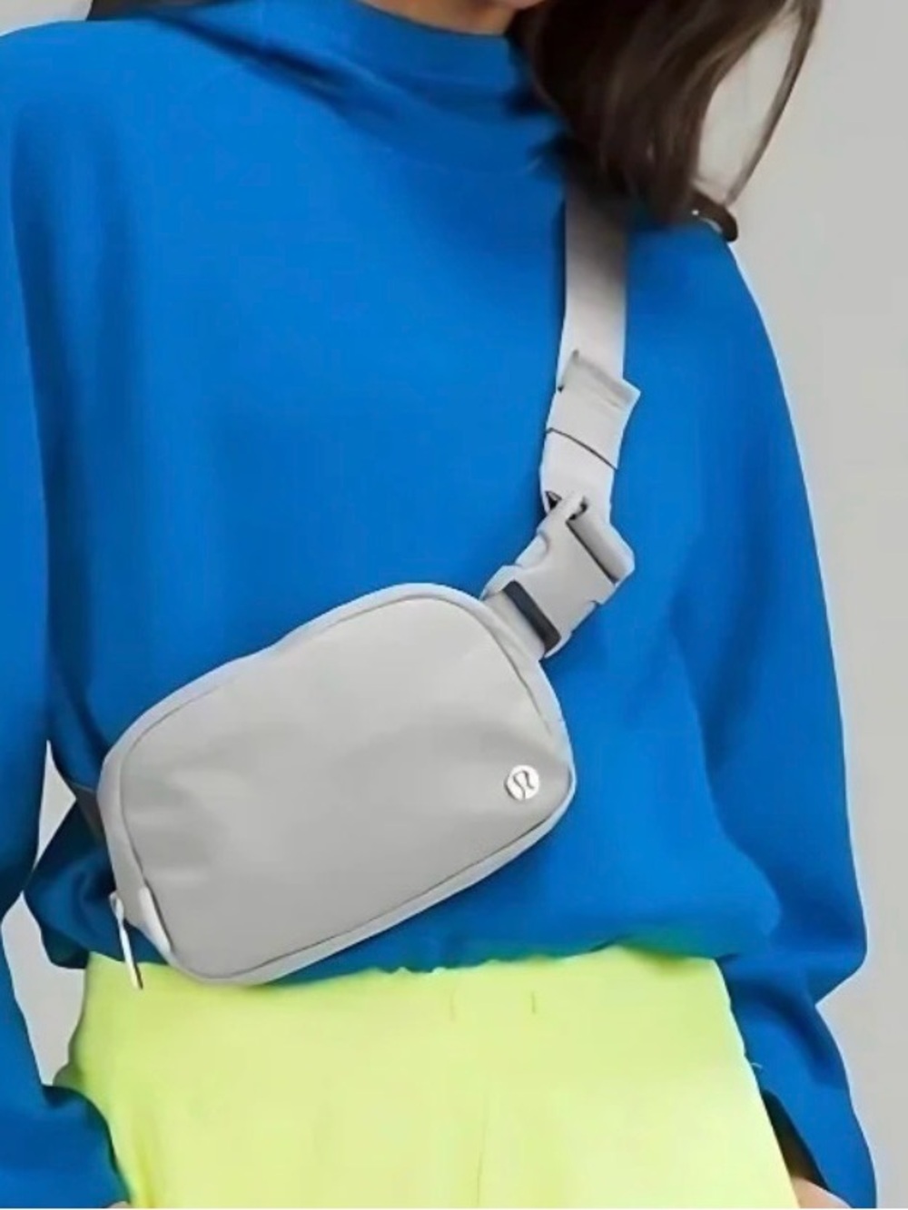lululemon athletica Light Gray 1L Belt Bag New with tags